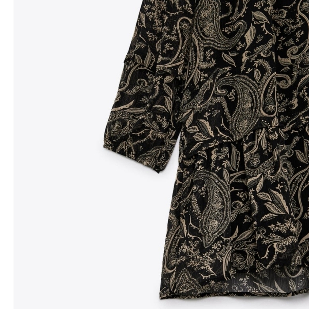 Zara Printed Dress NEW - Picture 5 of 11